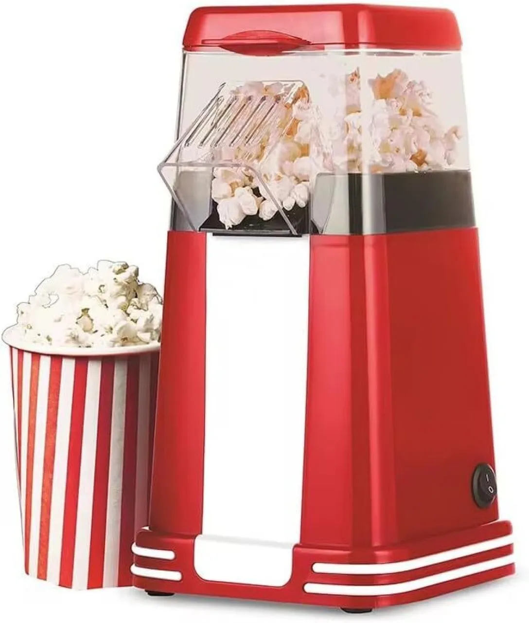WEIWEISTORE Electric Hot Air Popcorn Maker machine – Oil-Free, High Efficiency, Fast Popping, Porta…