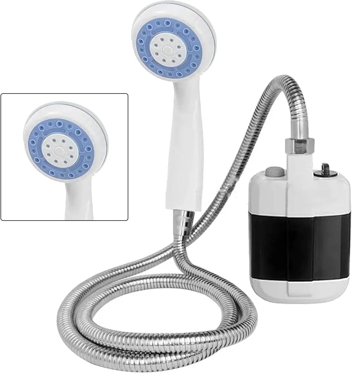 Generic Portable Outdoor Shower, Electric Water Saving Shower Battery Powered Portable Shower