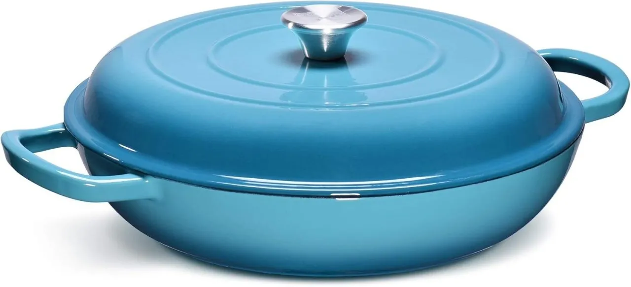 Generic Saucer pan with lid 30cm Pan with Lid 3.5 L capacity