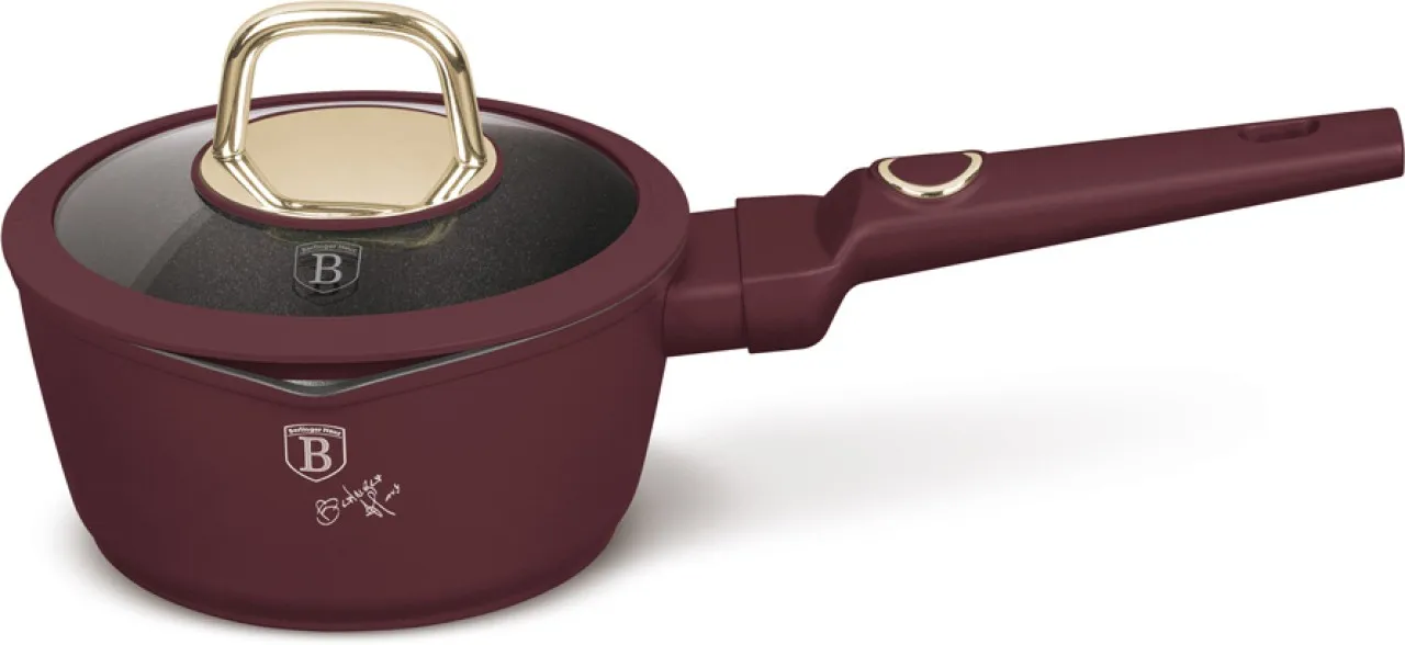 Berlinger Haus Titan Pro Coating Sauce Pan – Leonardo Pan with Lid 1.2 L capacity