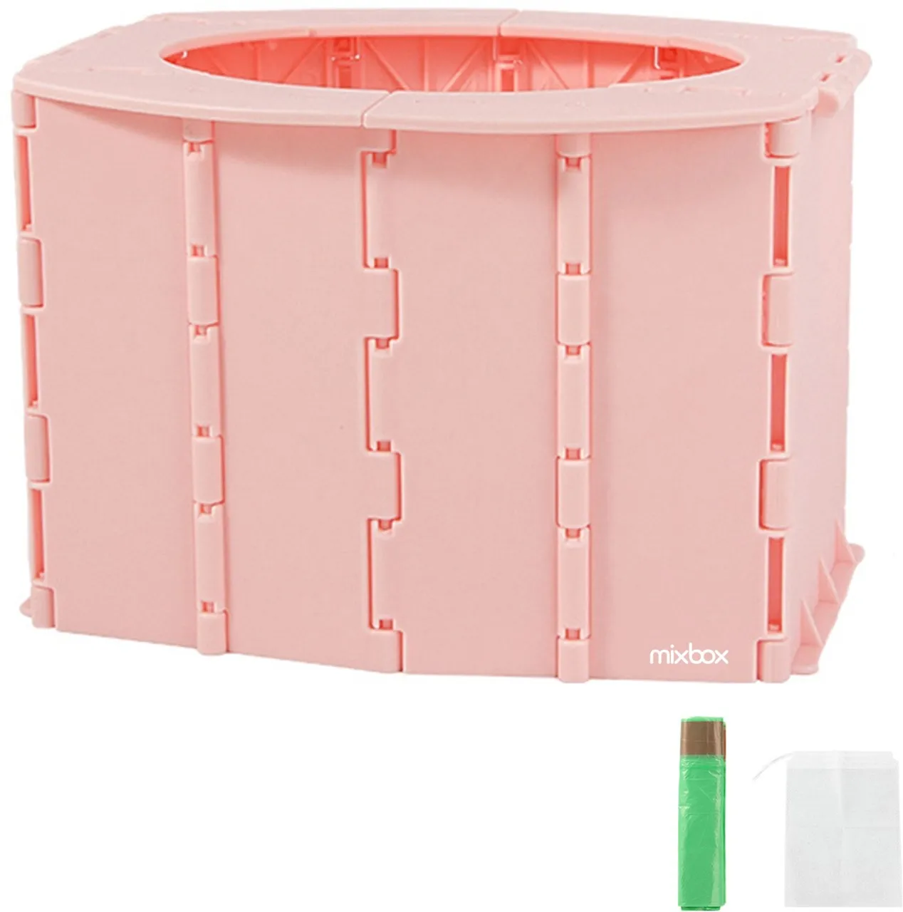 Mixbox Portable Baby Travel Potty Foldable Baby Emergency Toilet with Bags Potty Box