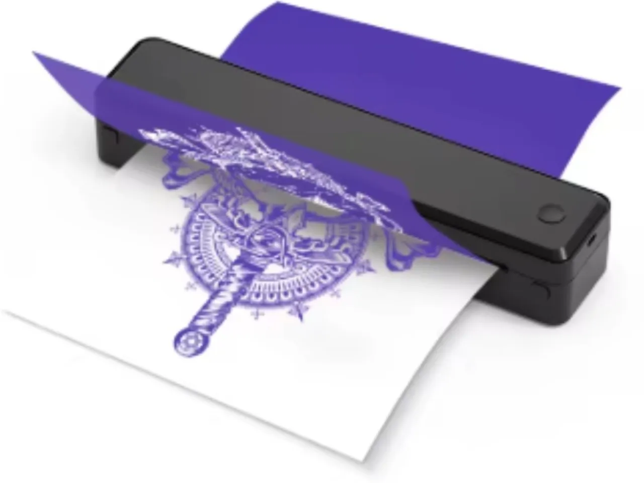 Generic D80 Portable Wireless Thermal Tattoo Stencil Printer - A4/US Letter, Inkless Bluetooth Conn…