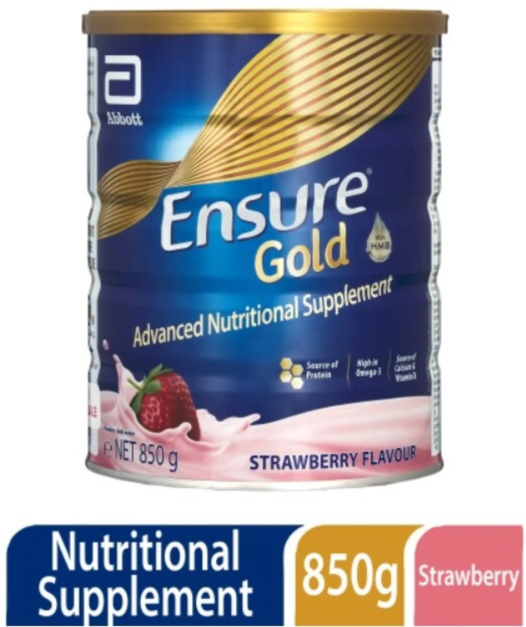 Ensure (x2) Gold Nutritional Supplement Strawberry Protein Shake