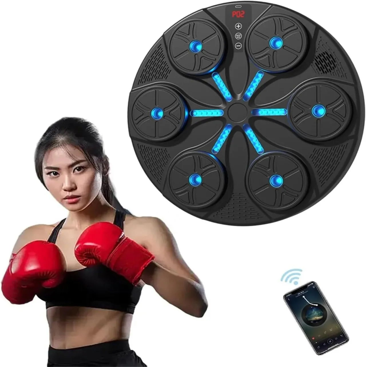 Milky Way Music Boxing Machine, Smart Boxing Trainer, Portable Smart Light Boxing Machine Angle Bag