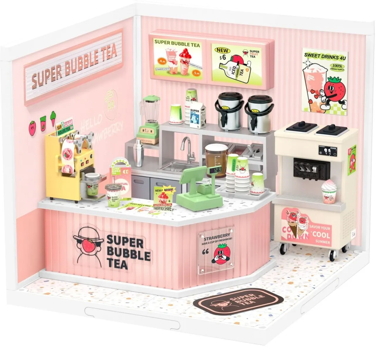 Robotime Super Creator - Double Joy Bubble Tea - 130 Pieces 3D Puzzles
