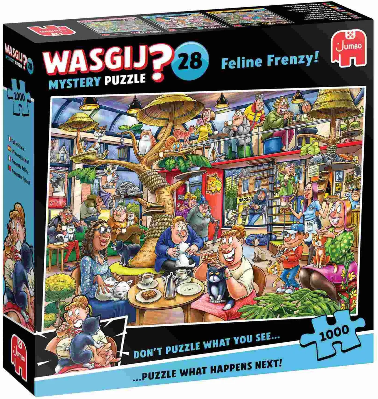 Jumbo Wasgij Mystery 28: Feline Frenzy! Jigsaw Puzzles
