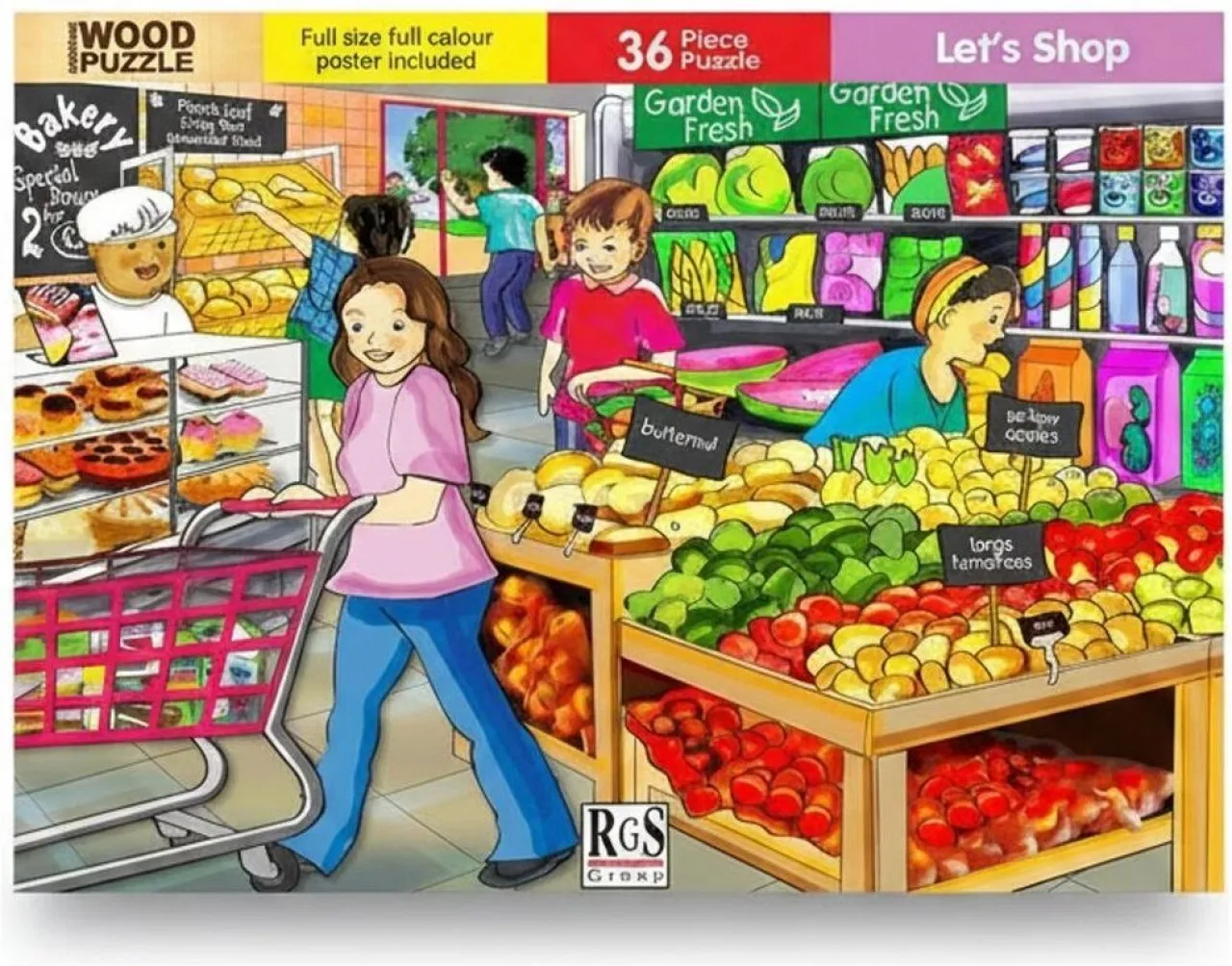 RGS 36 Piece Wooden Puzzle for Kids Jigsaw Puzzles