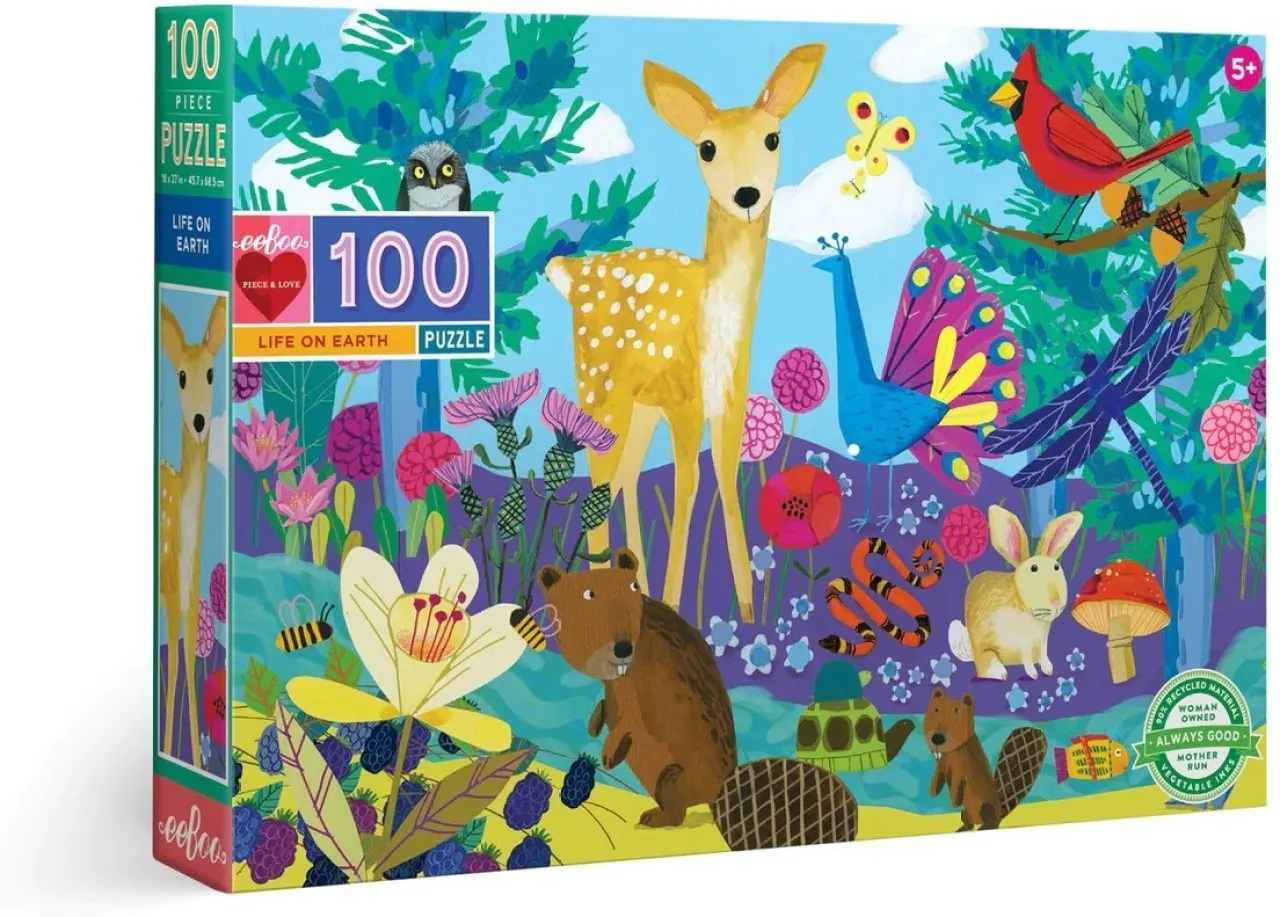 eeBoo Life on Earth Jigsaw Puzzles