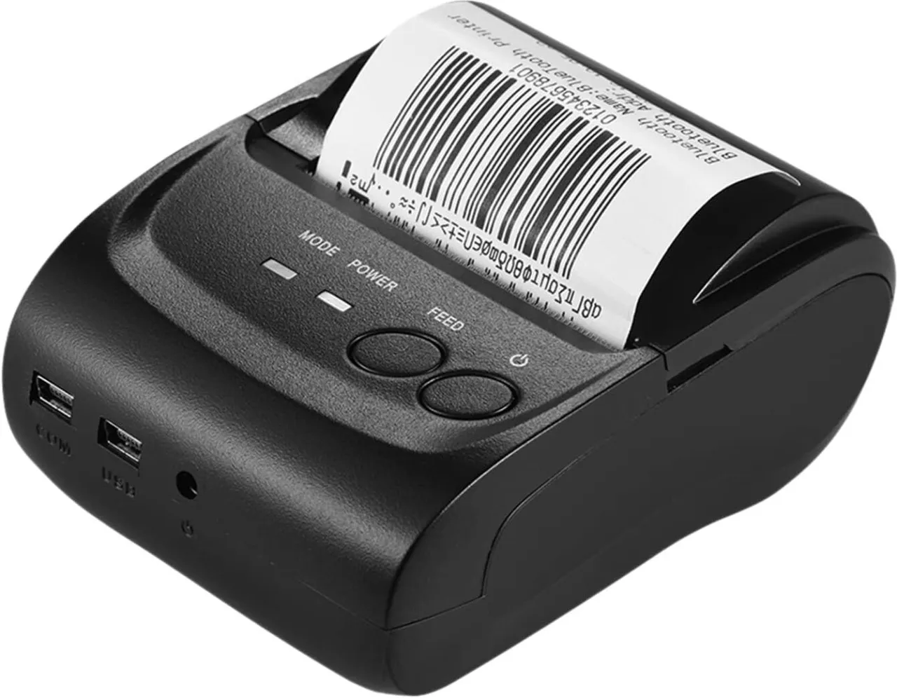 WEIWEISTORE Thermal Receipt Printer Portable Thermal Printer Mini Receipt Printer 58mm Wireless USB…