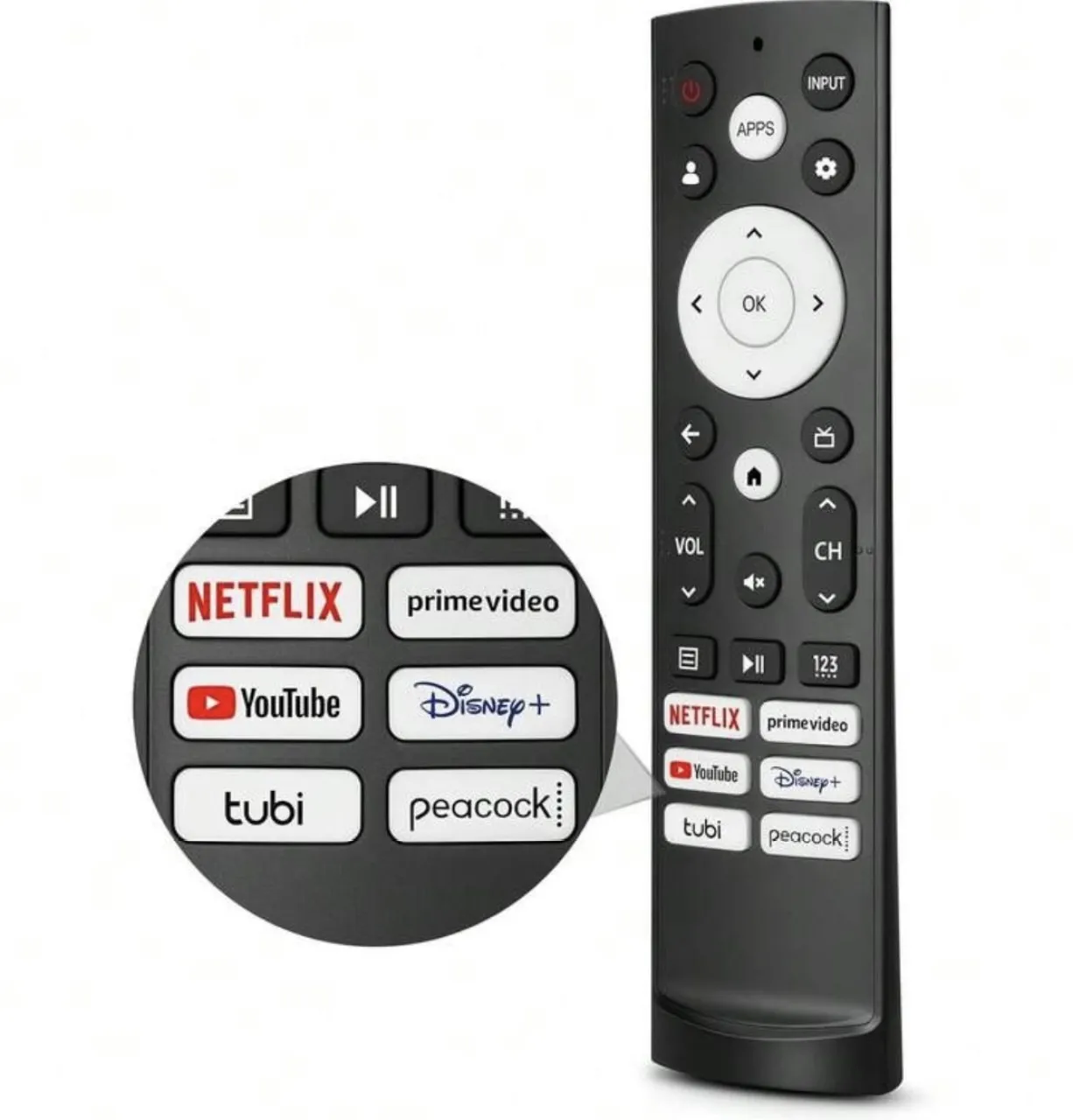 ERF3M90H New Upgrade Replacement Smart TV Hisense, UHD 4K, ULED TVs Remote Controller