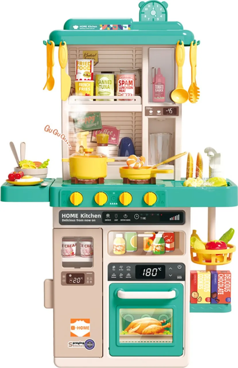 X-HOME Green Kitchen Play Set Role Play Toy