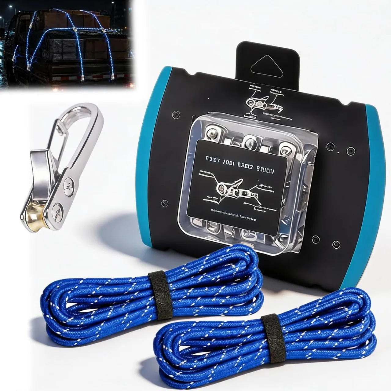 BOWENSTORE Rope Roller, Rope Rollers 6 Pack, Two Options Available (Reflective Nylon Rope/Load-Bear…