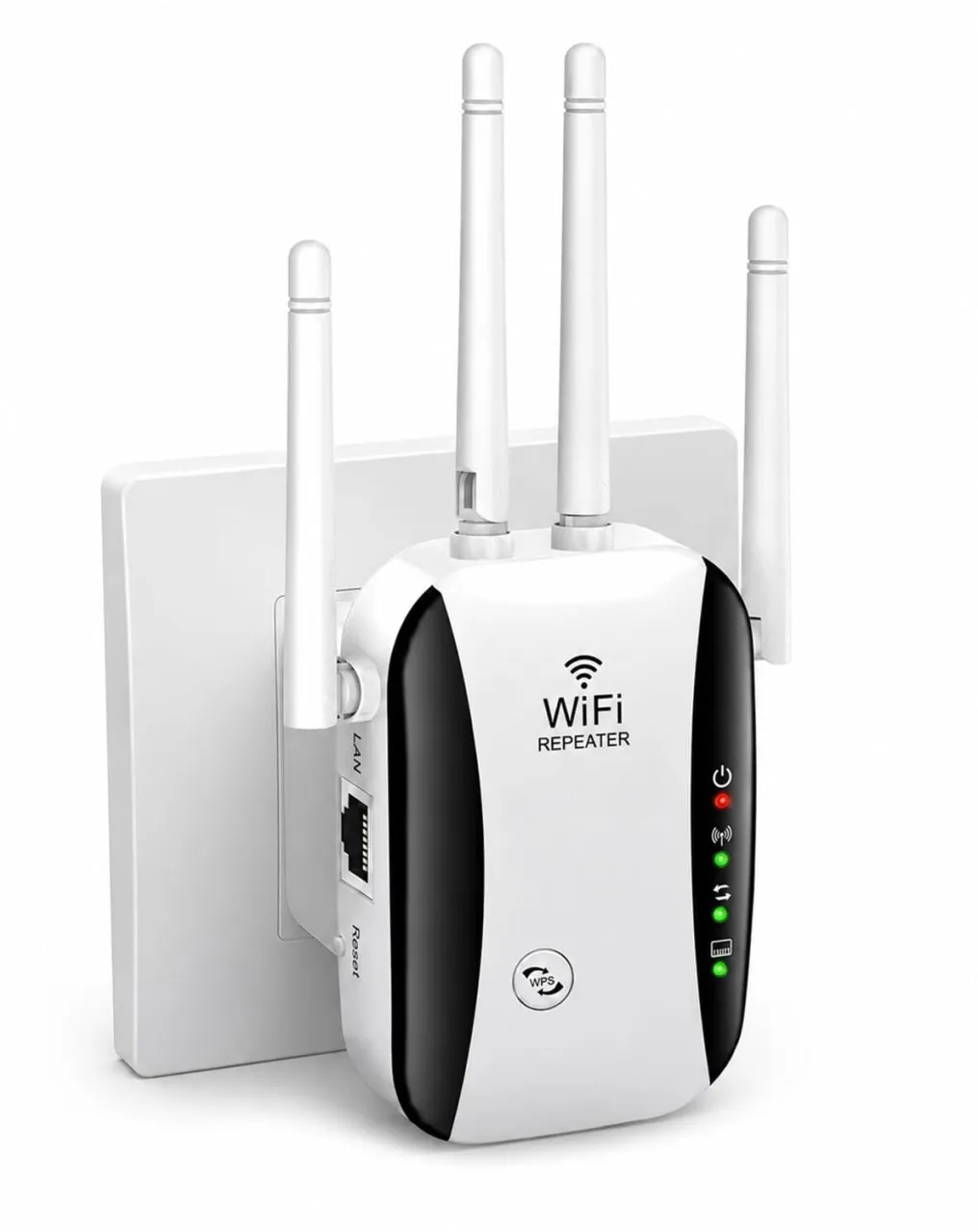 Granty 2026 WiFi Extender, WiFi Booster, Long Range WiFi Signal Amplifier, 4 Antennas Cover 5000 Sq…