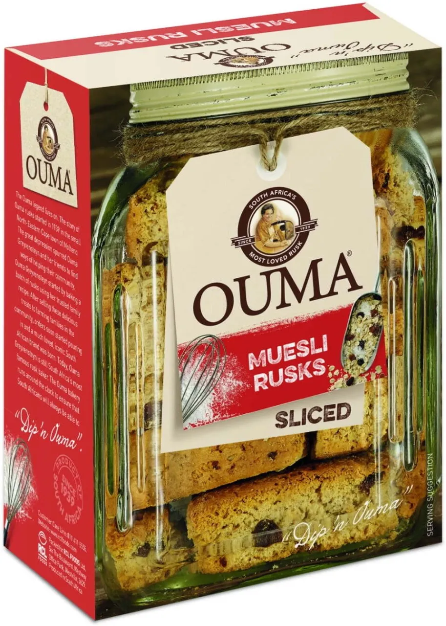 Ouma Sliced Sweet, Muesli flavoured Muesli Rusk