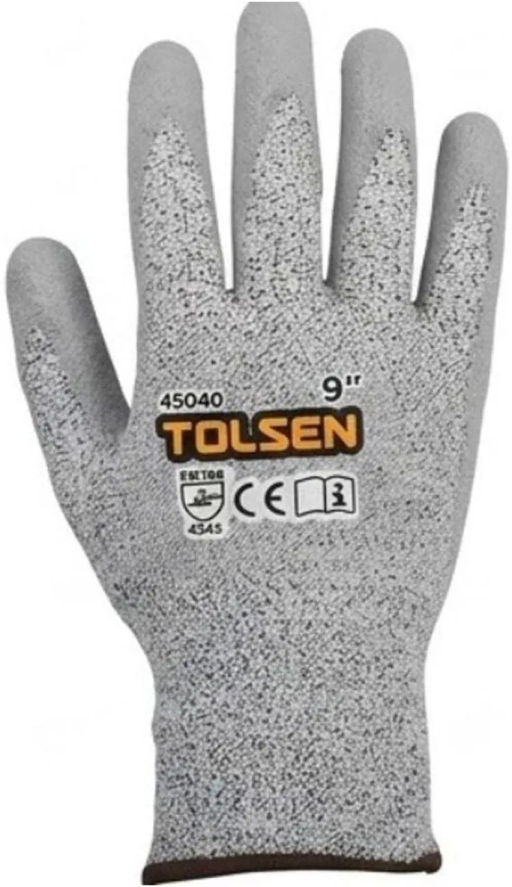 Tolsen Glove Cut Resistant (4543) Indust. Size 9 HPPE  Safety Gloves
