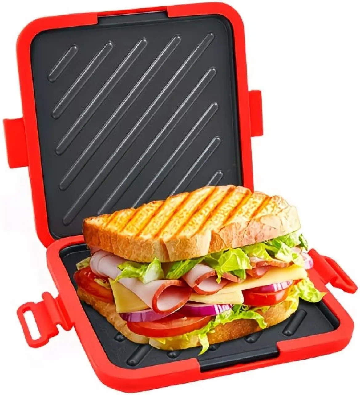 Lingfeng Microwave Sandwich Maker, Bread Baking Tray, No Oven Required, Can Bake Crispy Bread, Univ…