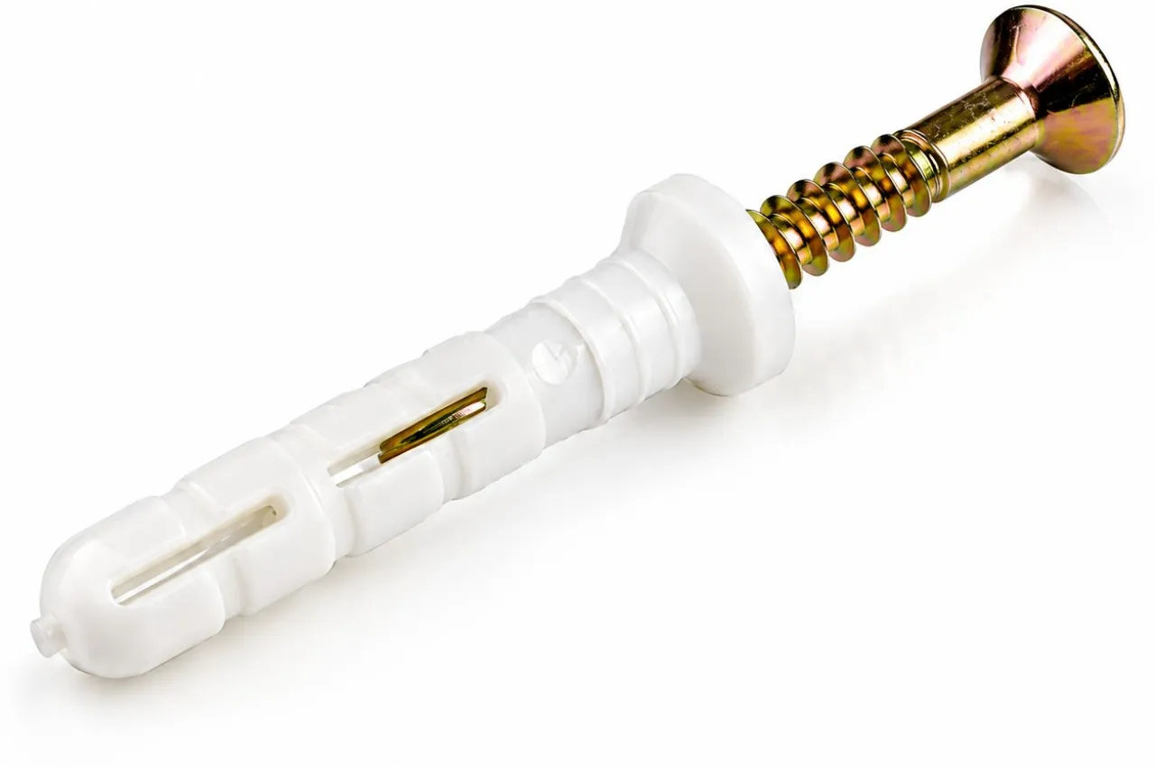 TRU-FIX Carbon Steel, Nylon Flat Head Self-tapping Screw