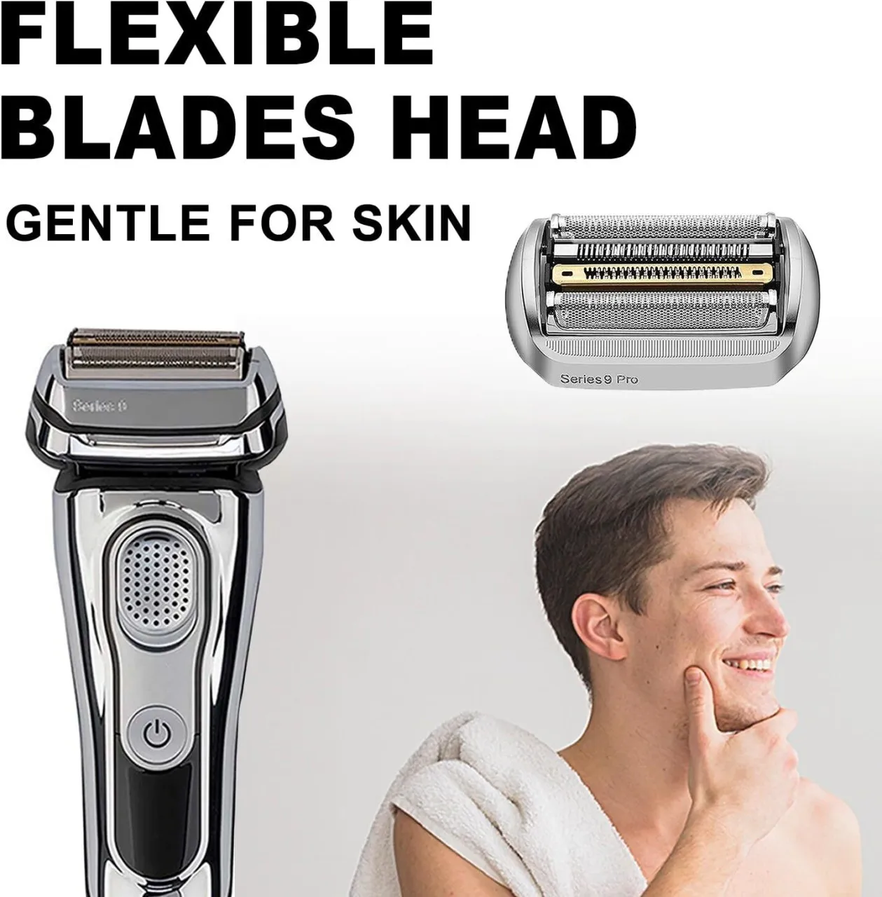 Sibanye Market For Braun Series 9 / Series 9 Pro Electric Shaver Head Replacement Head 94M Shaving …