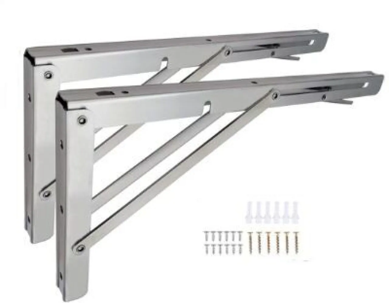 Investify Folding Shelf bracket 350mm Set of 2 350mm Shelf Bracket