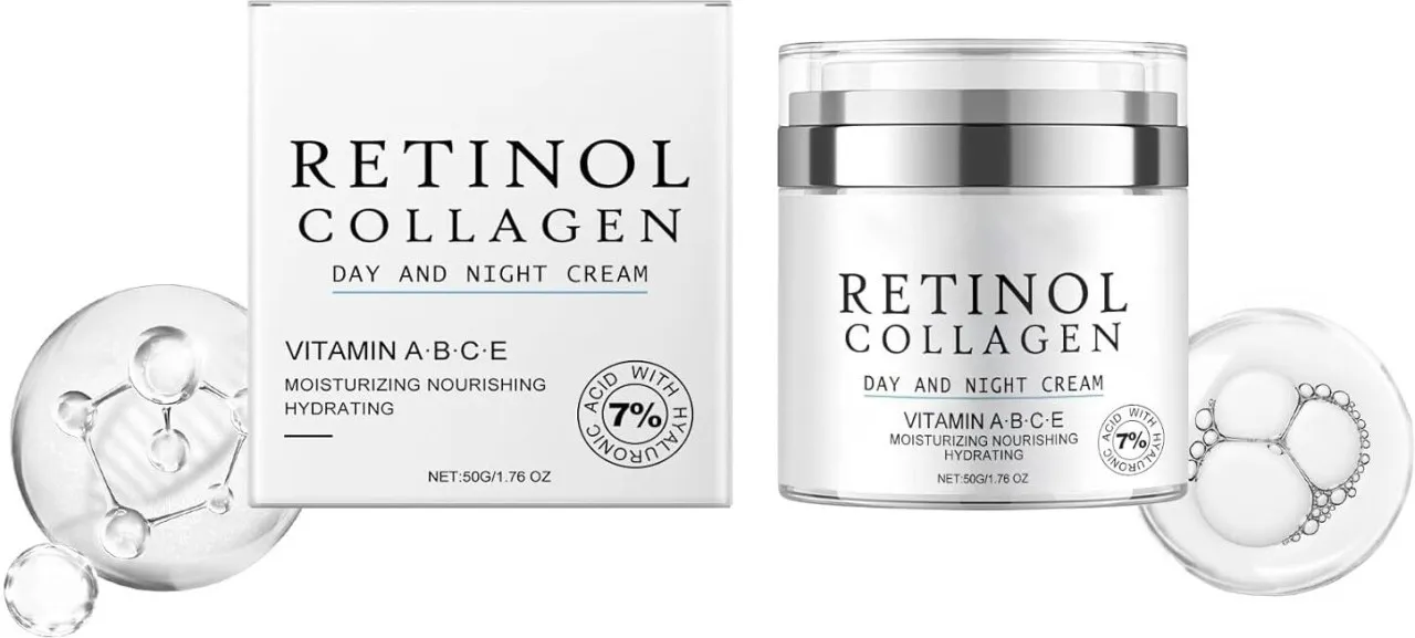Wagu drum Retinol Collagen Anti-Aging Moisturizer, Hydrating Wrinkle Smoother with Vitamin C & E, D…