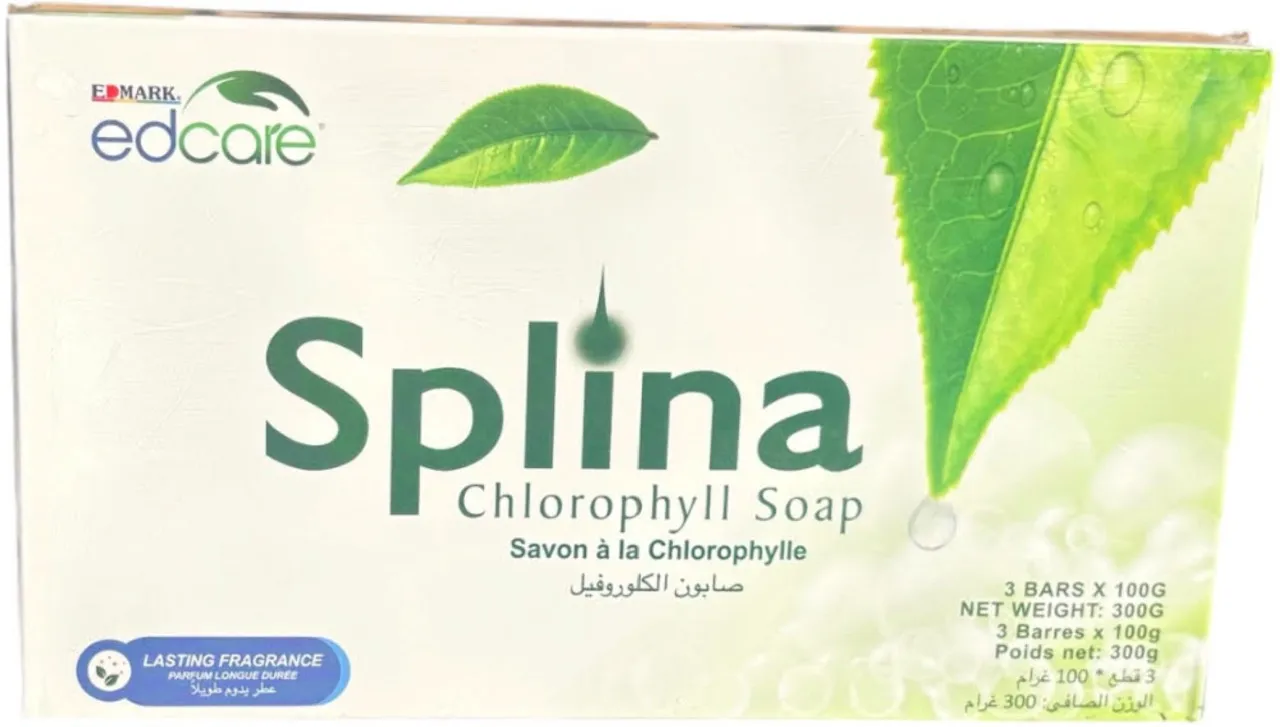 EDMARK SPLINA Chlorophyll soap (3 x 100 g) Pleasant botanic