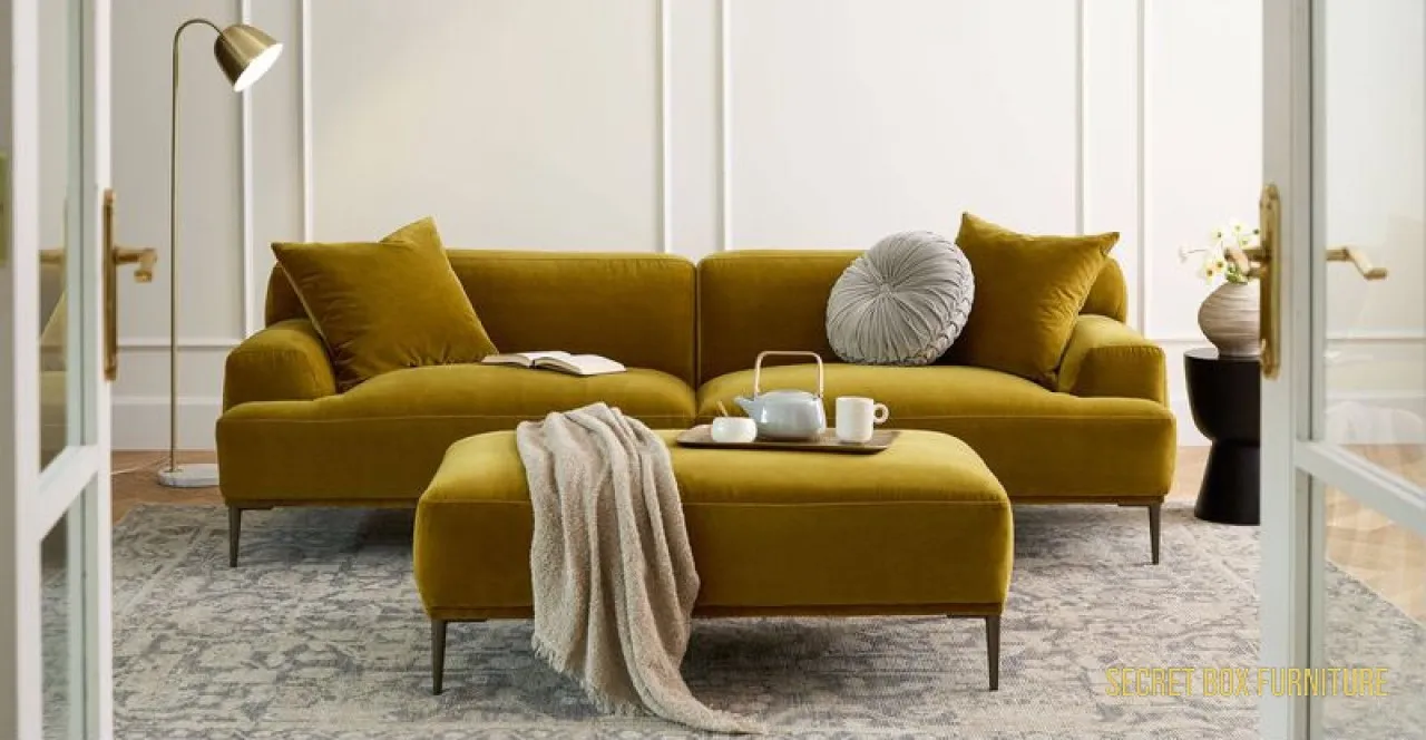 Secret Box Furniture - Sofa Couch SBF2428 Linen 3 Seater  Sofa