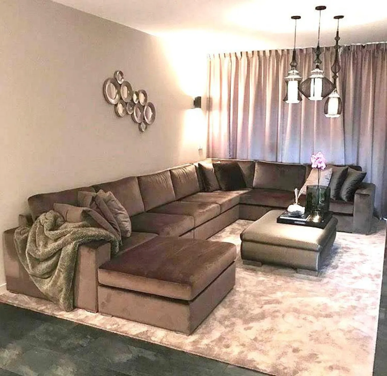 nubifurn NubiFurnSofa-U-BR-001 NA 6 Seater  Sofa