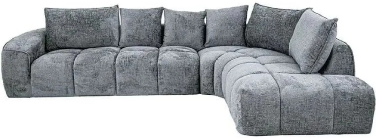 SMTE Symmetrical Sectional Sofa Polyester 6 Seater  Sofa