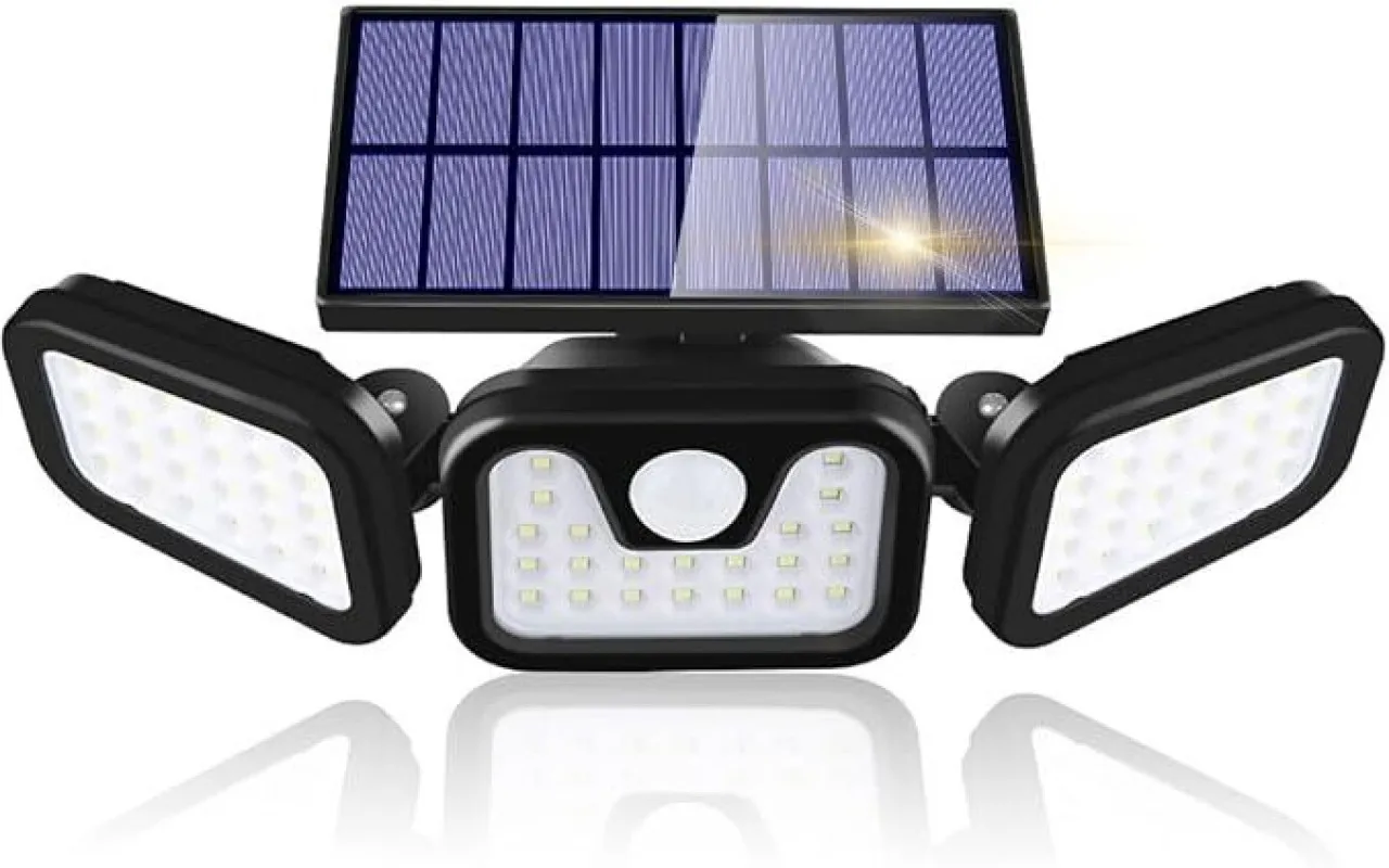 marevic Solar Lights Outdoor, 3000LM Super Bright Motion Sensor Outdoor Lights, IP65 Waterproof 650…