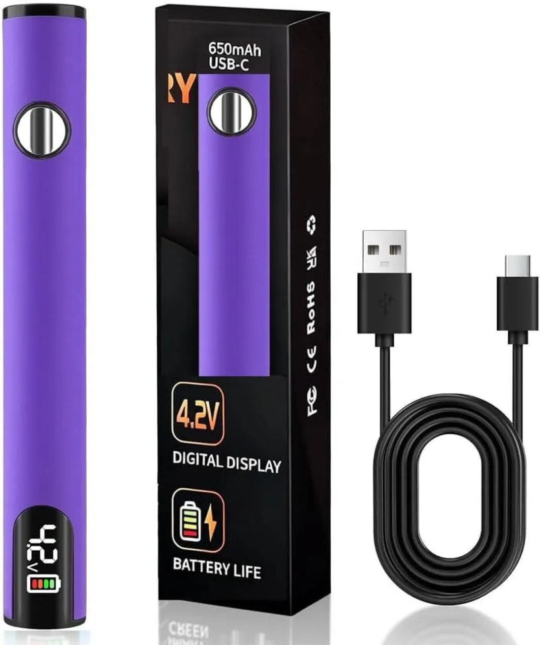 Zuosheng Portable Soldering Iron Cart Pen USB-C Rechargeable Battery with LED Screen Universal 510 …