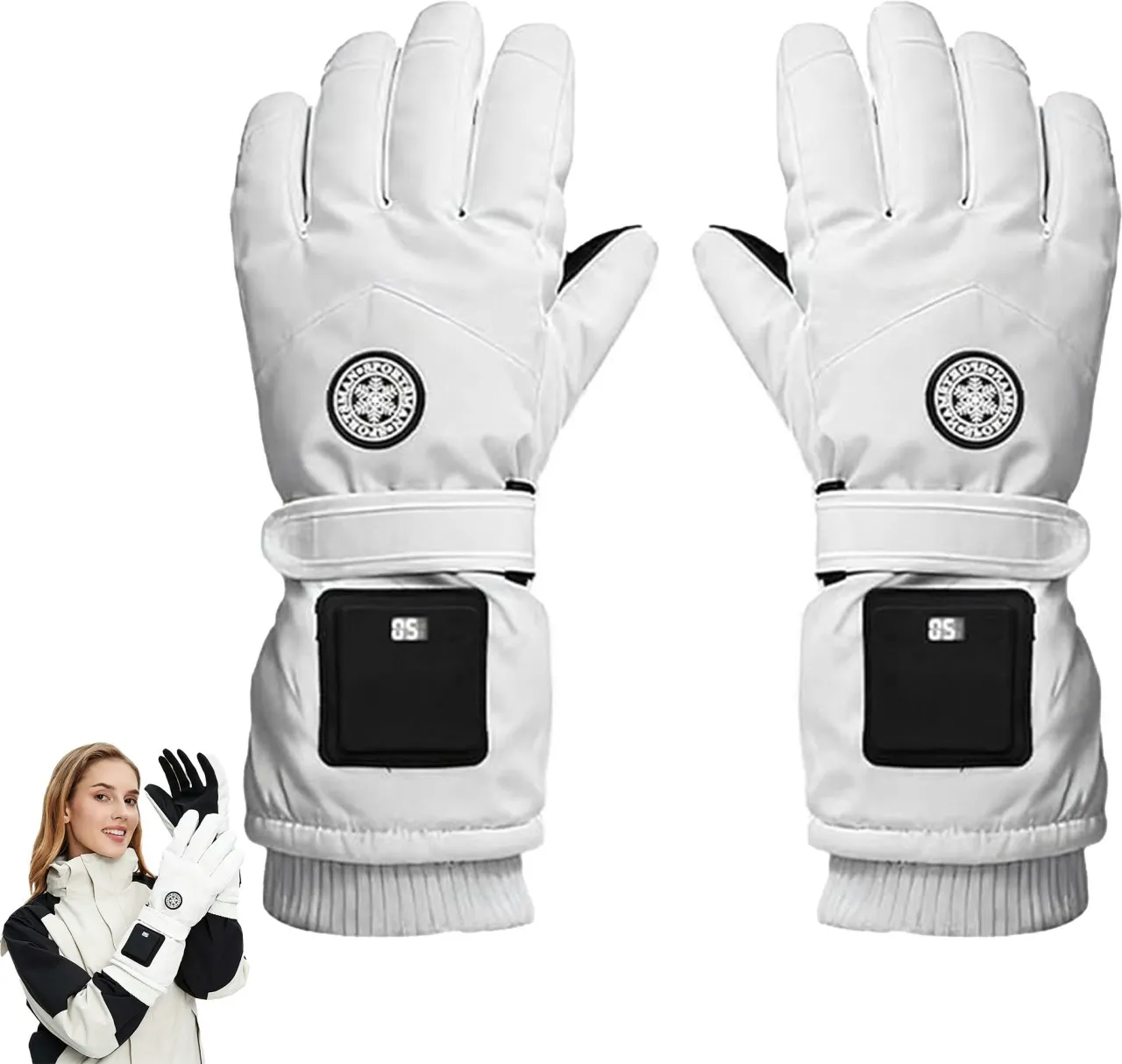 Duomi USB Rechargeable Heated Gloves for Men Women - 3 Adjustable Temperature Levels Electric Therm…