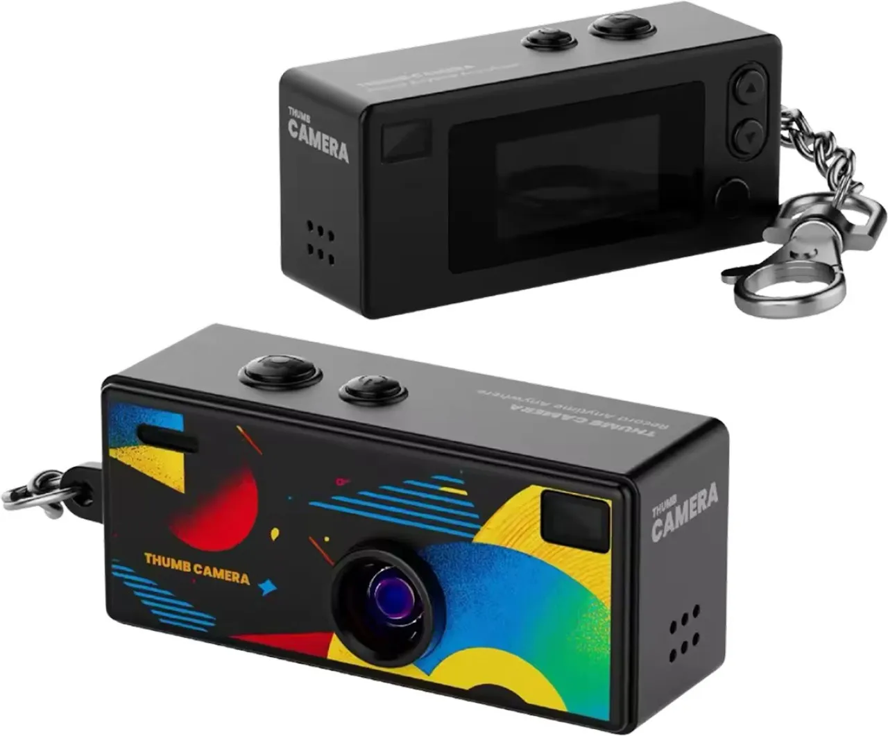 Finevr Mini Keychain Digital Camera - Y2K Retro 1080P HD Small Camcorder with 32GB Card & Keychain …