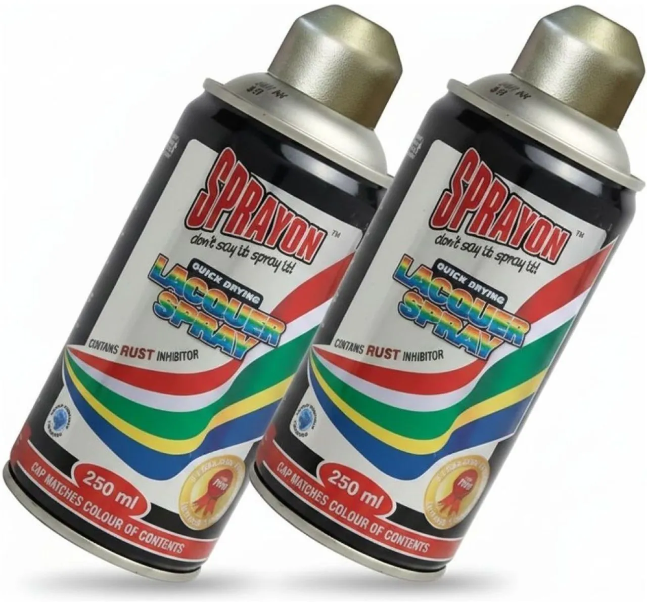 Sprayon Metallic Spray Paint Rich Pale Gold 250ml Metallic Flammable Spray Paints