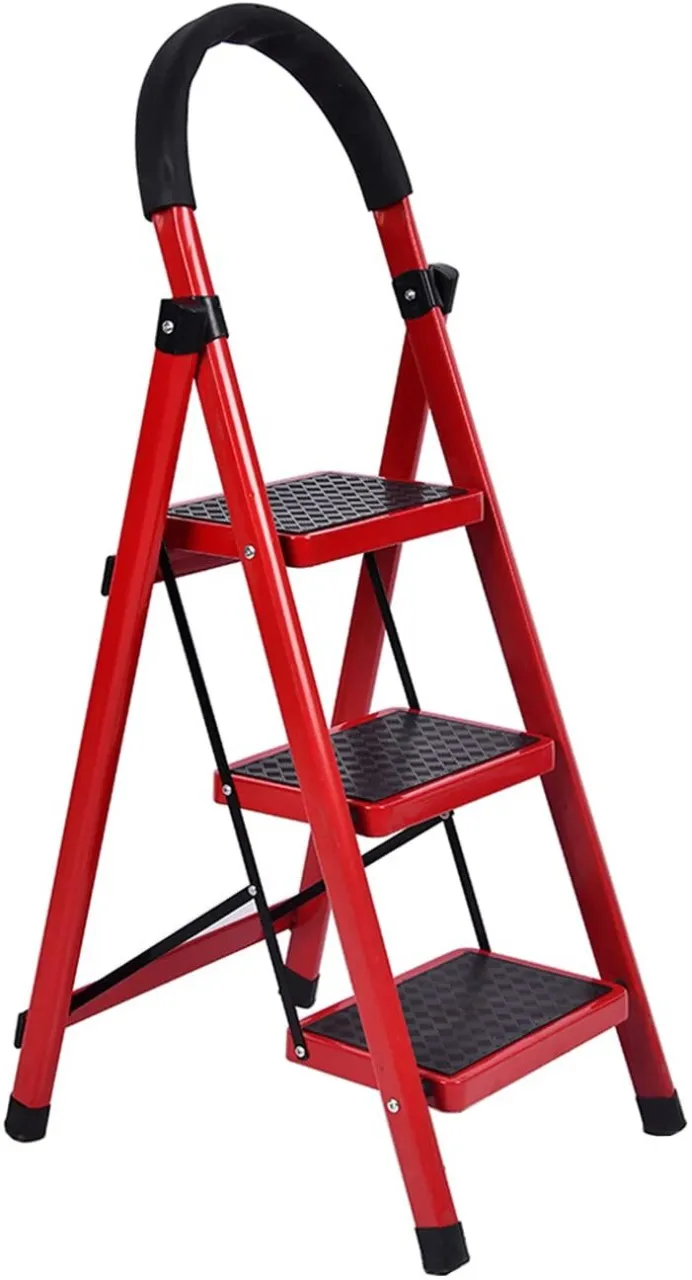 Simply More 3 Step Multifunctional Portable Steel Ladder
