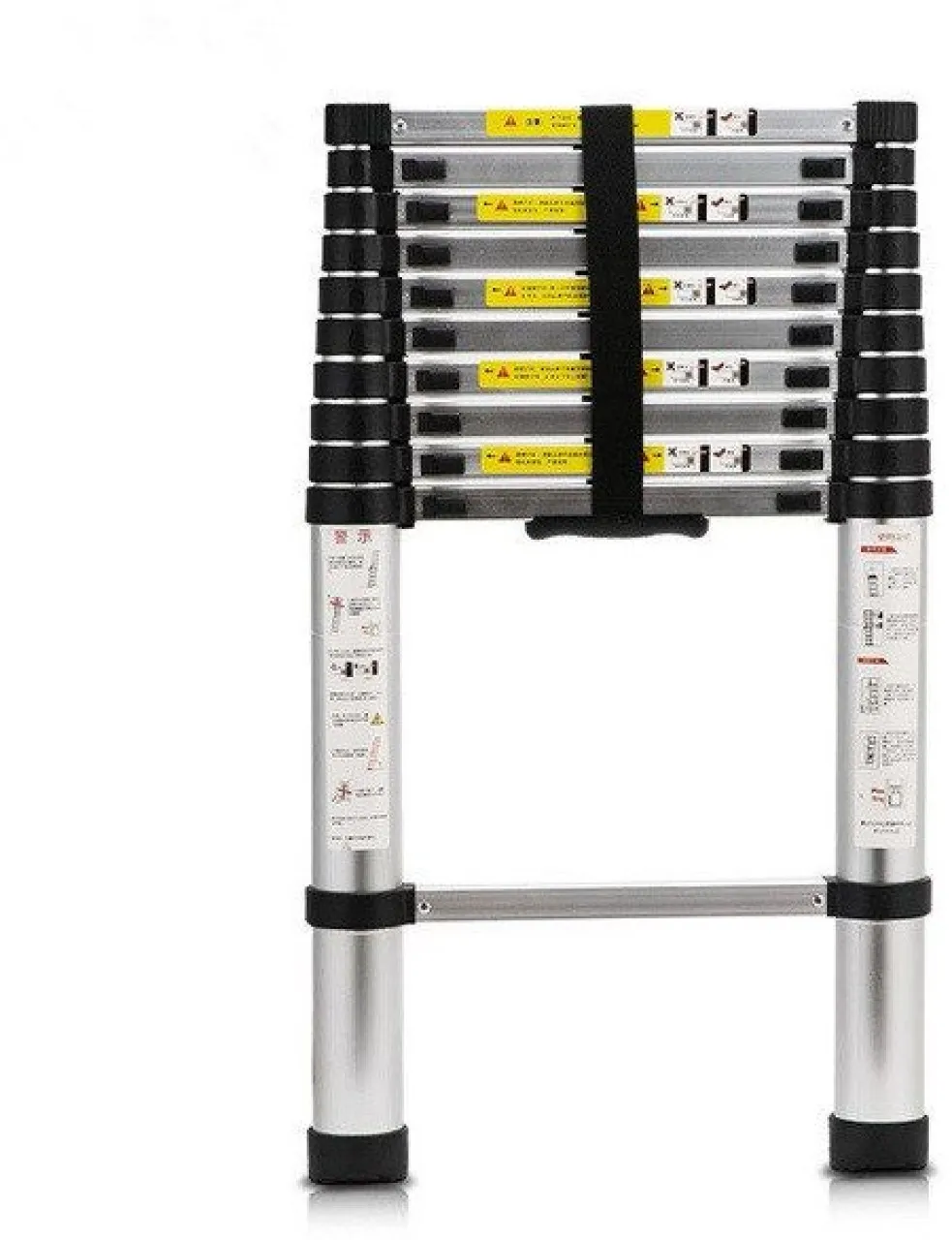jozi trade Easy carry Telescopic Ladder 3.2 Meters (Light weight) Steel Ladder
