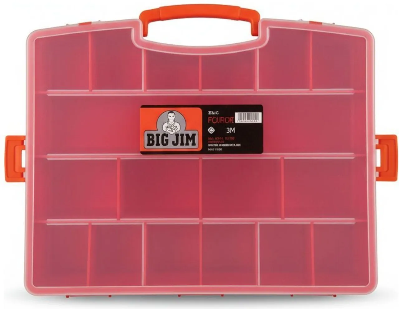 Big Jim Orange Tool Box 36 cm x 28 cm x 5 cm Storage Box