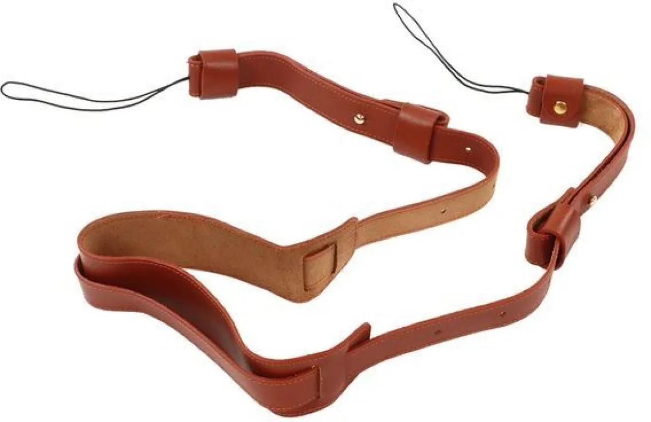 NANSHI Vintage Leather DSLR Shoulder Strap for Outdoor Photography Strap