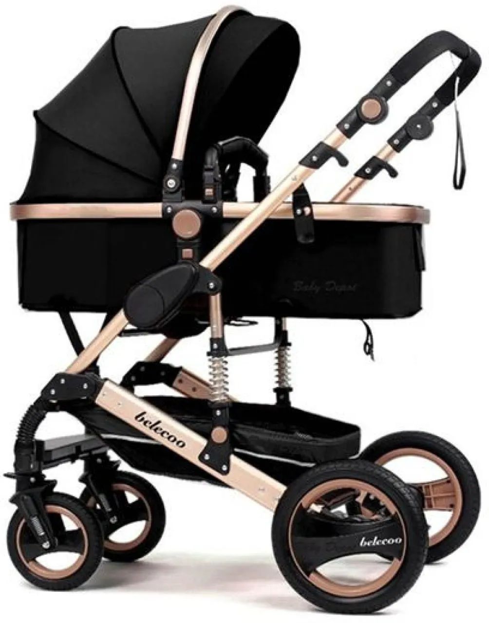 Belecoo Baby Stroller 2 in 1 Foldable Pram Stroller Pram