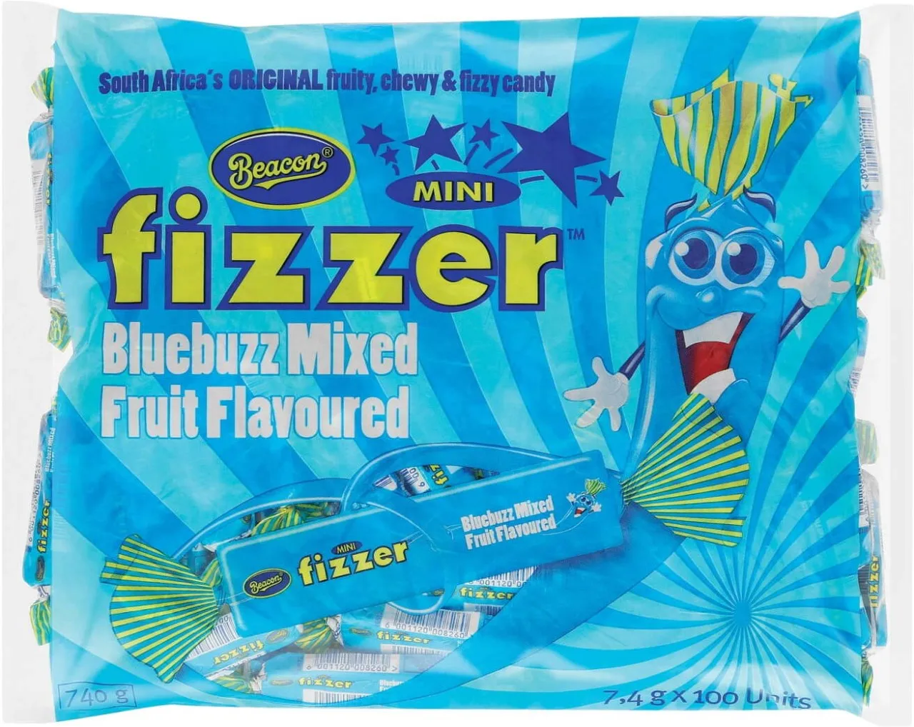 Beacon Mini Fizzers Bluebizz Mixed Fruit Sweets
