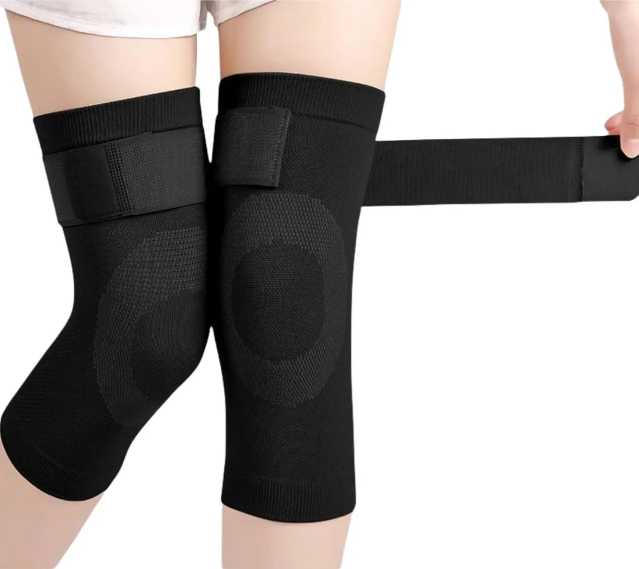 NEXUS Men Women Compression Knee Brace with Adjustable hook and loop fastener, Cotton Knee Support …