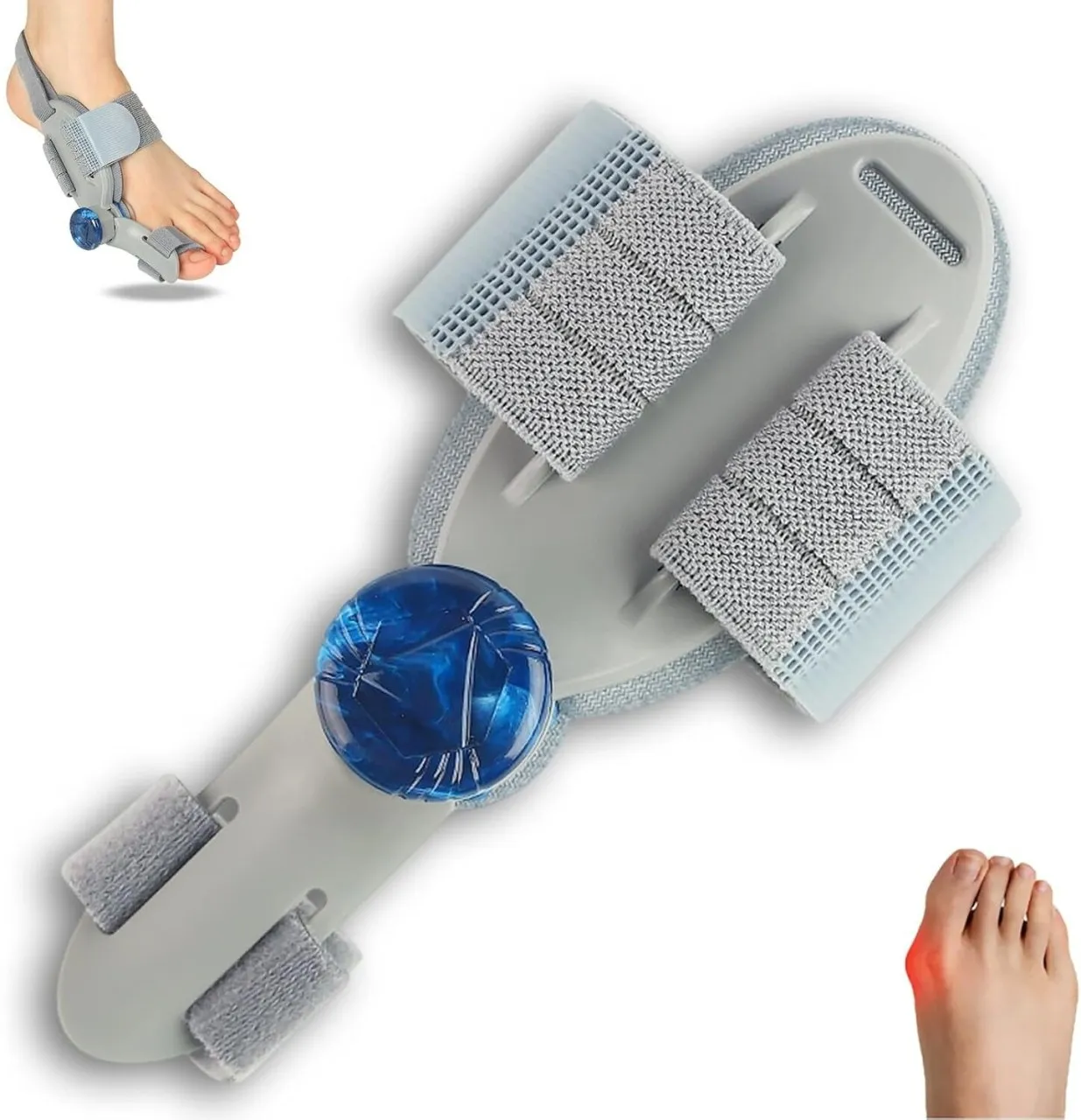 Geluk Mall Align Toe Pro Fix for Women Men Big Toe Straightener Bunion Fix with Adjustable Knob Foo…