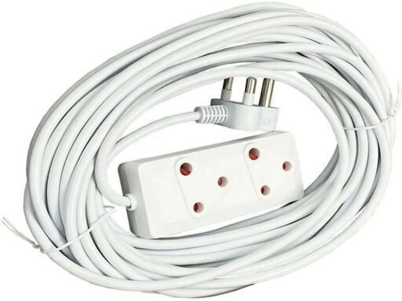 SMTE 10m Extension Cord With A Two-Way Multi-Plug Extension Lead Three Pin Plug