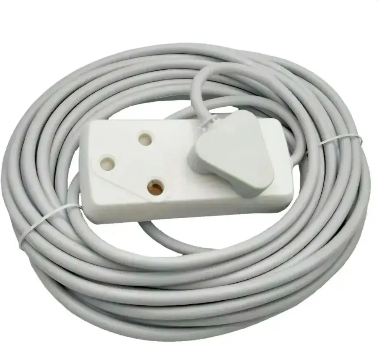 SMTE 20m Extension Cord With A Two-Way Multi-Plug 2  Socket Extension Boards