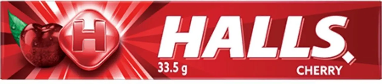 HALLS Cherry Flavoured Lozenges Box