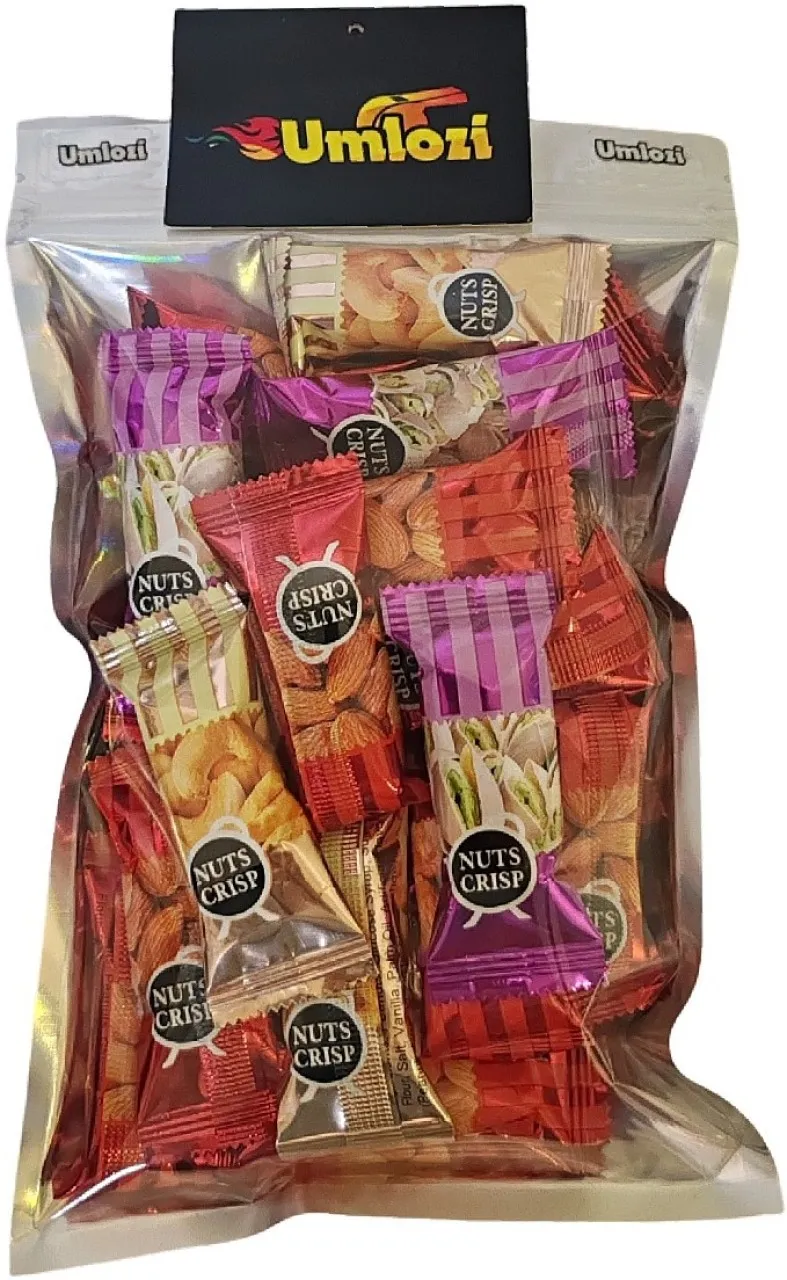 umlozi Nuts Crisps 250g - Individually Packed Nut Flavoured Sweets Pouch
