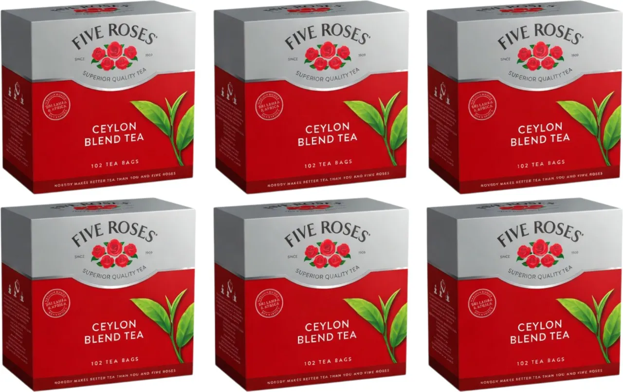 FIVE ROSES Ceylon Blend Tea Black Tea Box