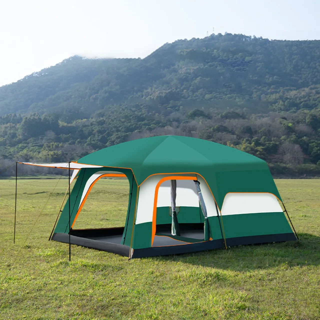 Solala Tents，Outdoor camping tent (4-6 people), two bedrooms and one living room, sunproof and rain…