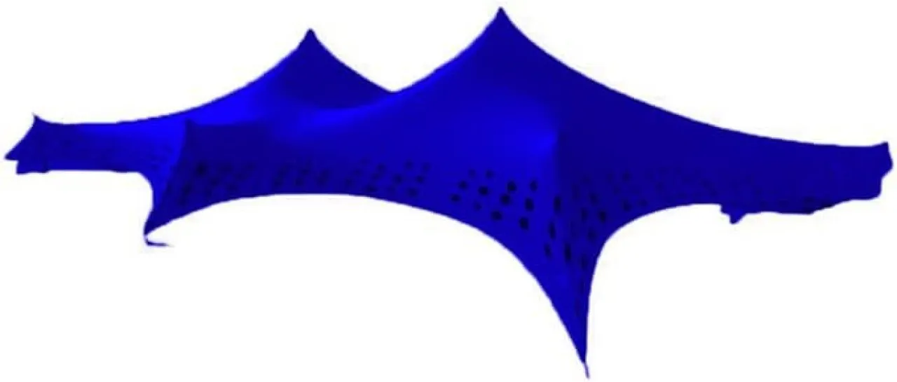 Hero Stretch Tent 7x12 non waterproof (100ppl) Royal blue Gazebo Gazebo