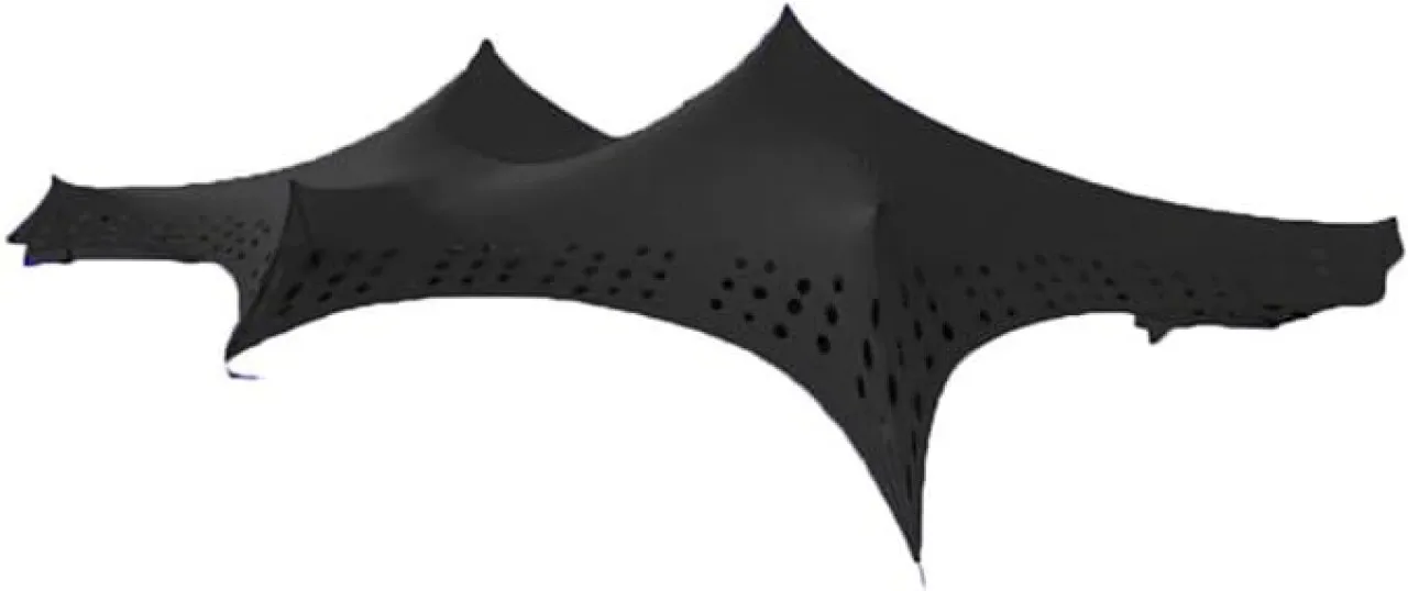 Hero Strech tent non waterproof 7x12 Black Shade Cloth