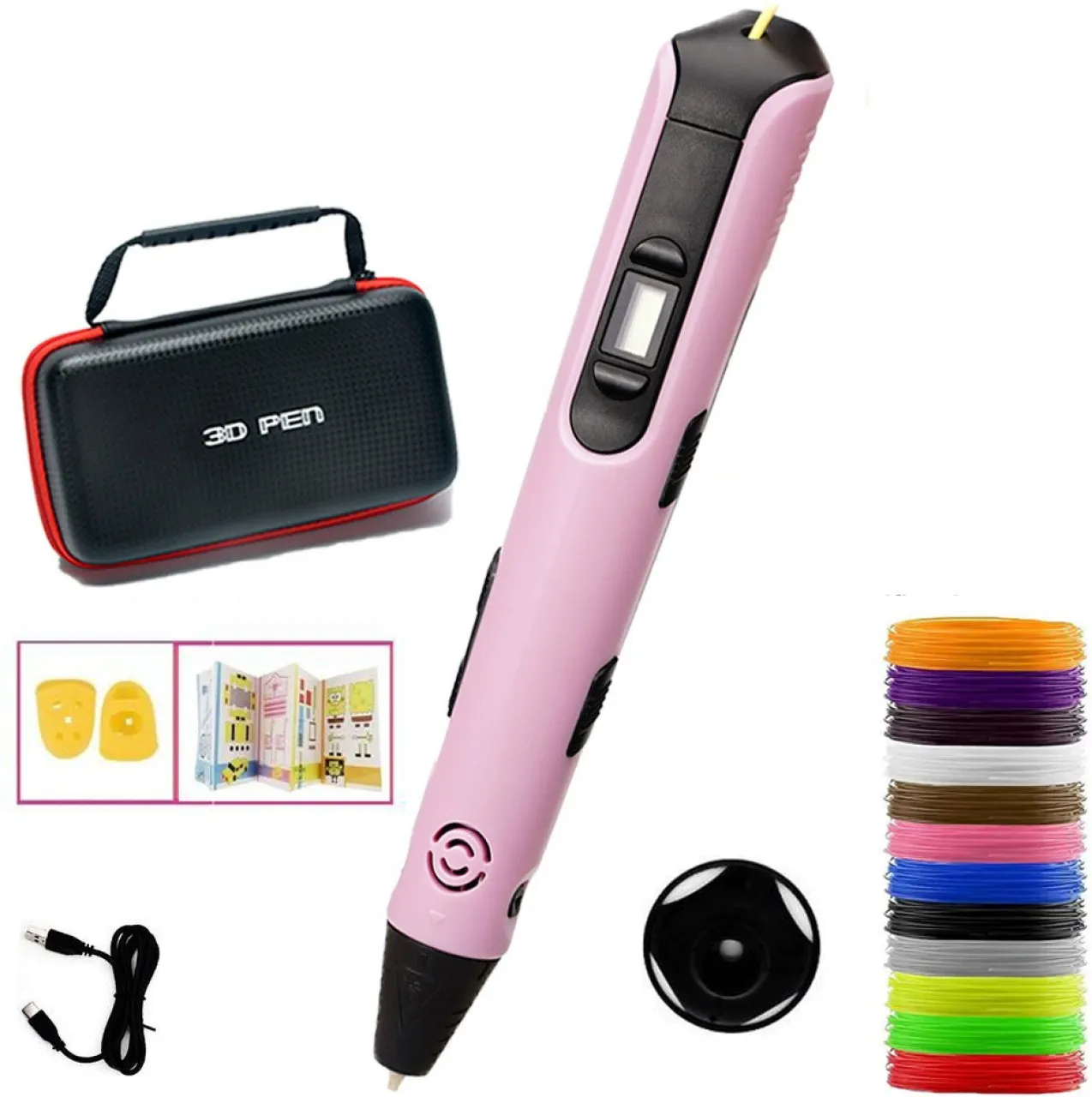 marevic New 3D printing pen children's educational painting pen handmade DIY three-dimensional crea…